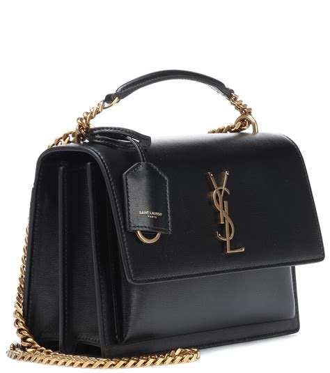 yves saint laurent shoulder bag black|Saint Laurent monogram shoulder bag.